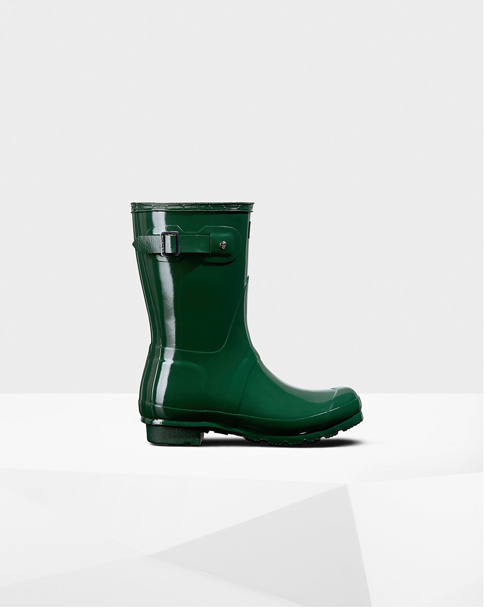 Galochas Curtas Hunter Feminina Verdes - Original Gloss - 64OLDWTMG